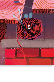 Advent calendar door detail